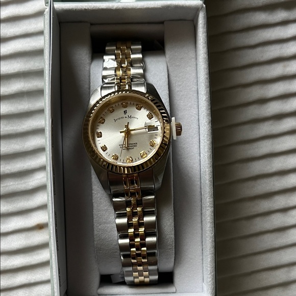 Silver and Gold Watch by [Brand]